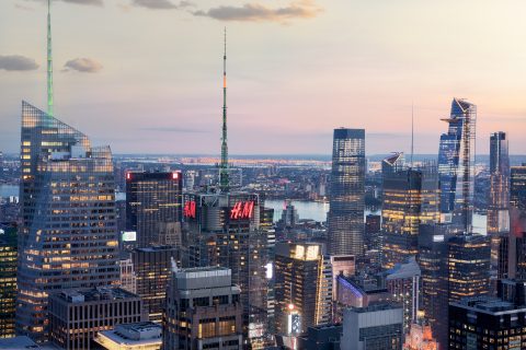 NYC Skyline at Sunset